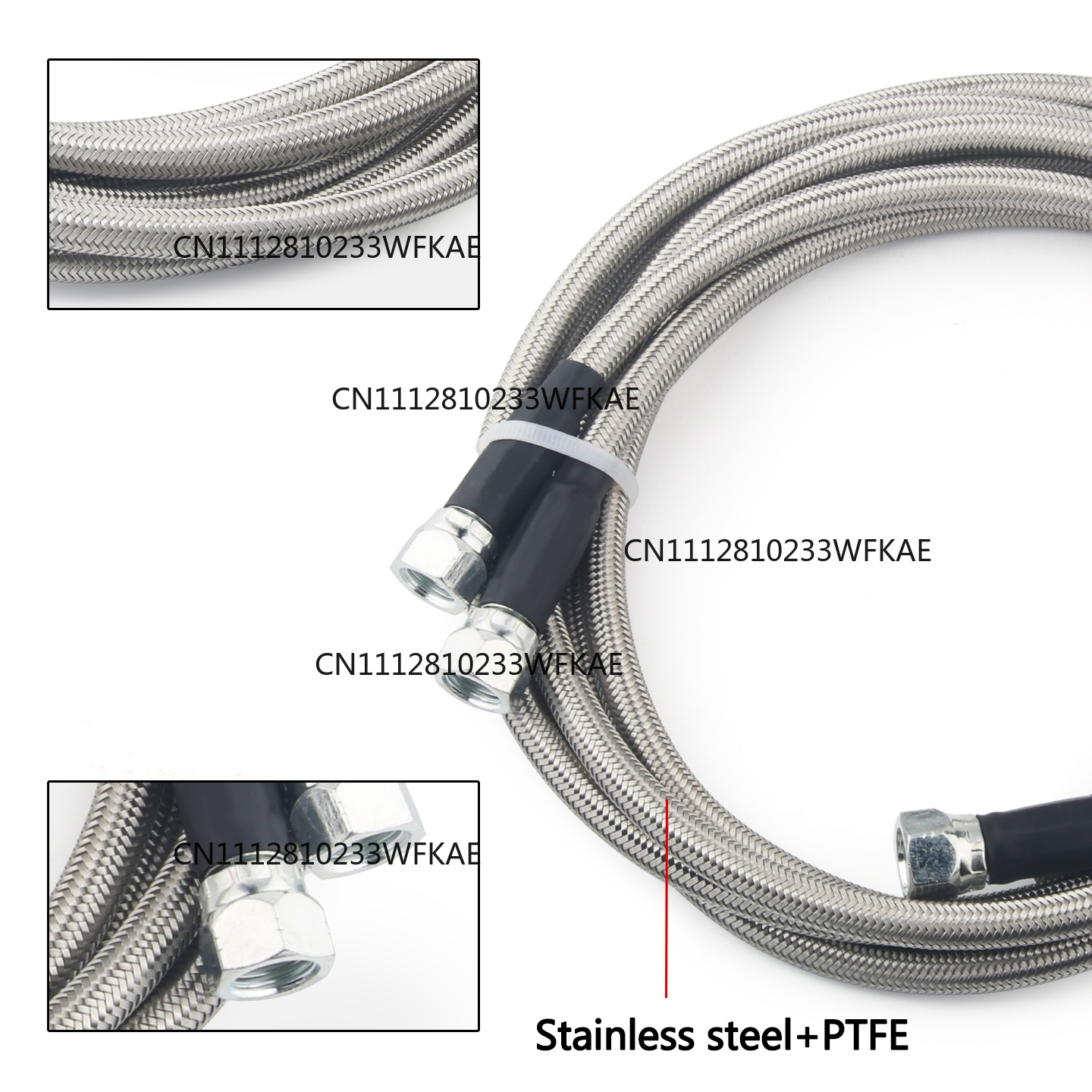 Braided Line - Kit de tuyaux de refroidissement de